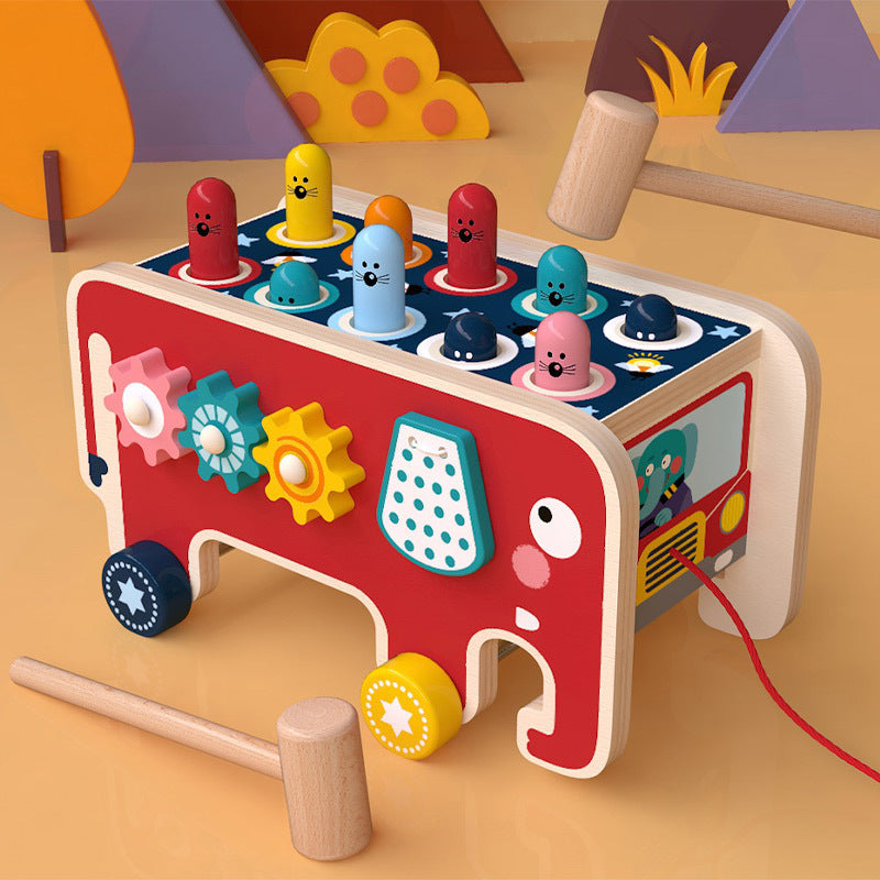 Educational Wooden Pounding Bench Toy