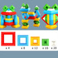Wooden Rainbow Ring Building Blocks For Kids