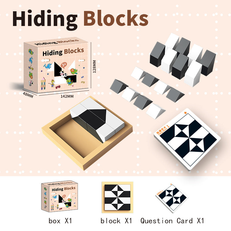 Safe And Engaging Puzzle Hidden Blocks Toy