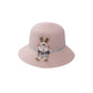 Kids Cute Rabbit Straw Hat And Bag Set