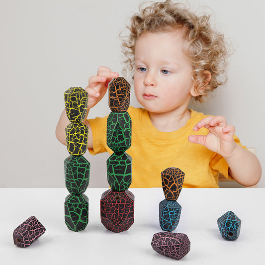 Montessori Baby Learning Toy Rainbow Cactus