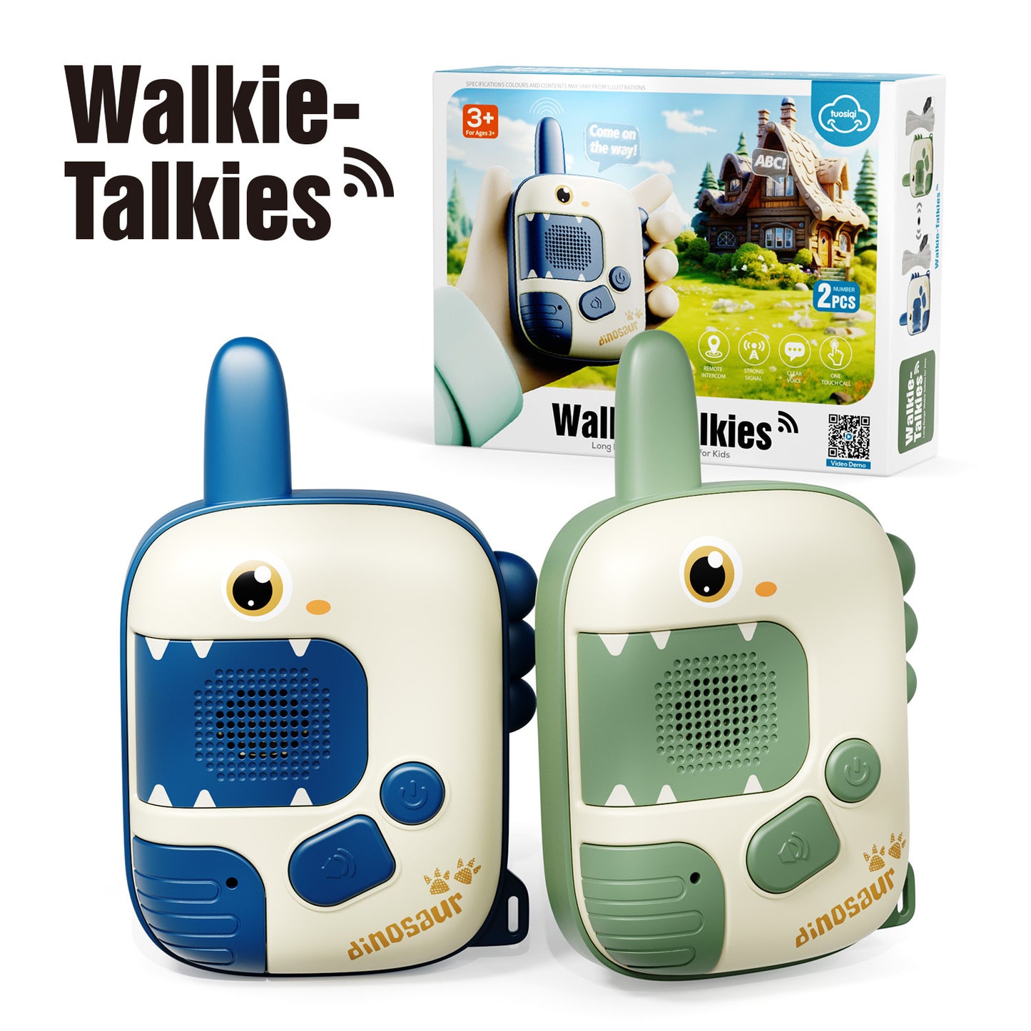 Interactive Dinosaur Walkie Talkie for Kids and Parents