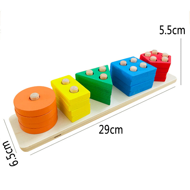 Color Recognition Puzzle Blocks Toy For Preschool Learning