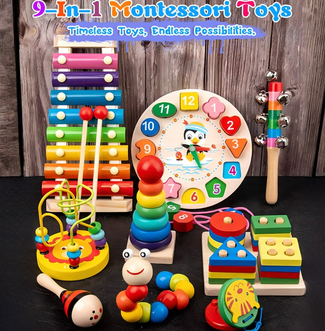 Montessori-Inspired Wooden Toys For Early Childhood Development