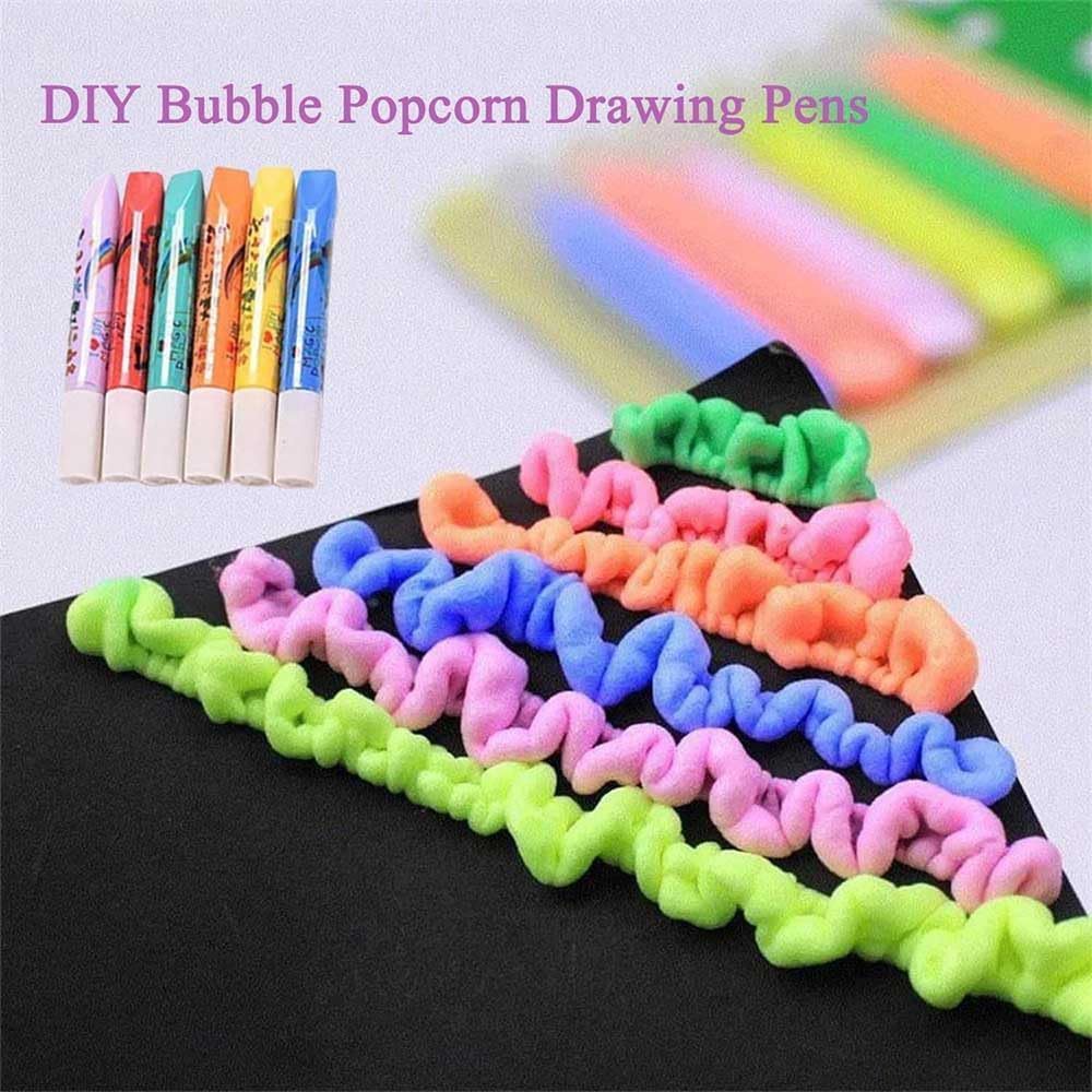 Fun Popcorn Bubble Pen for Playful Kids’ Drawings