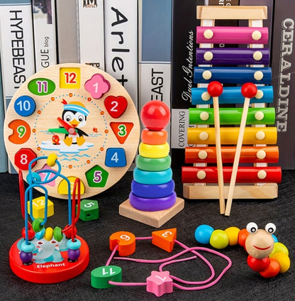 Montessori-Inspired Wooden Toys For Early Childhood Development