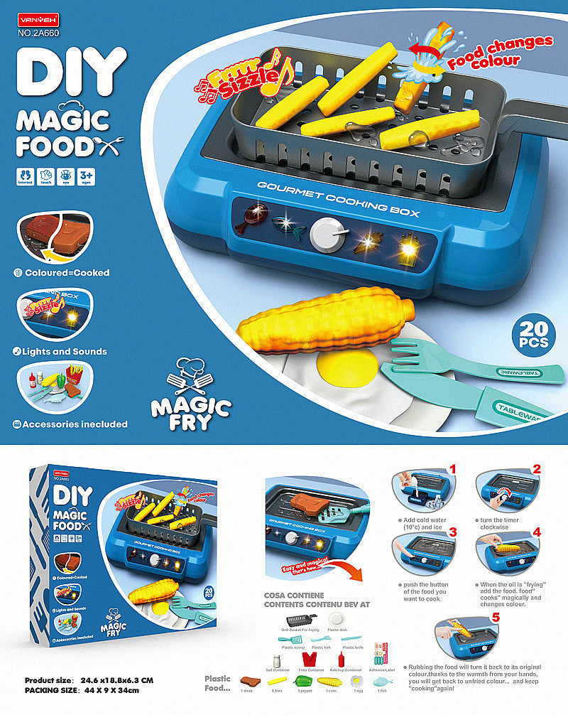 Kids DIY Induction Cooking Set With Color Change Effects