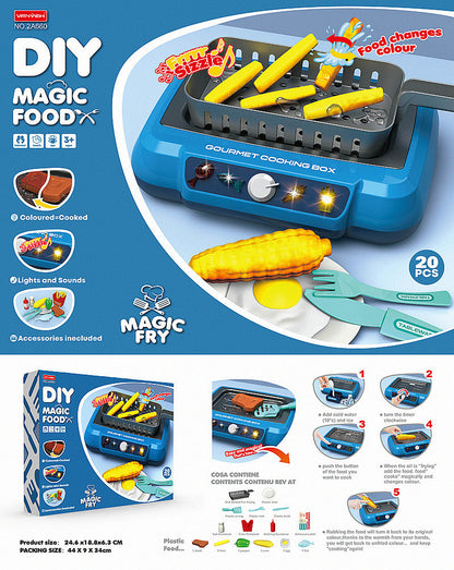 Kids DIY Induction Cooking Set With Color Change Effects