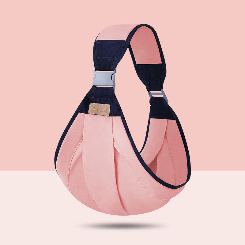 YARAN EMPORIUM pink and navy cotton baby sling wrap with adjustable straps for comfortable baby carrying