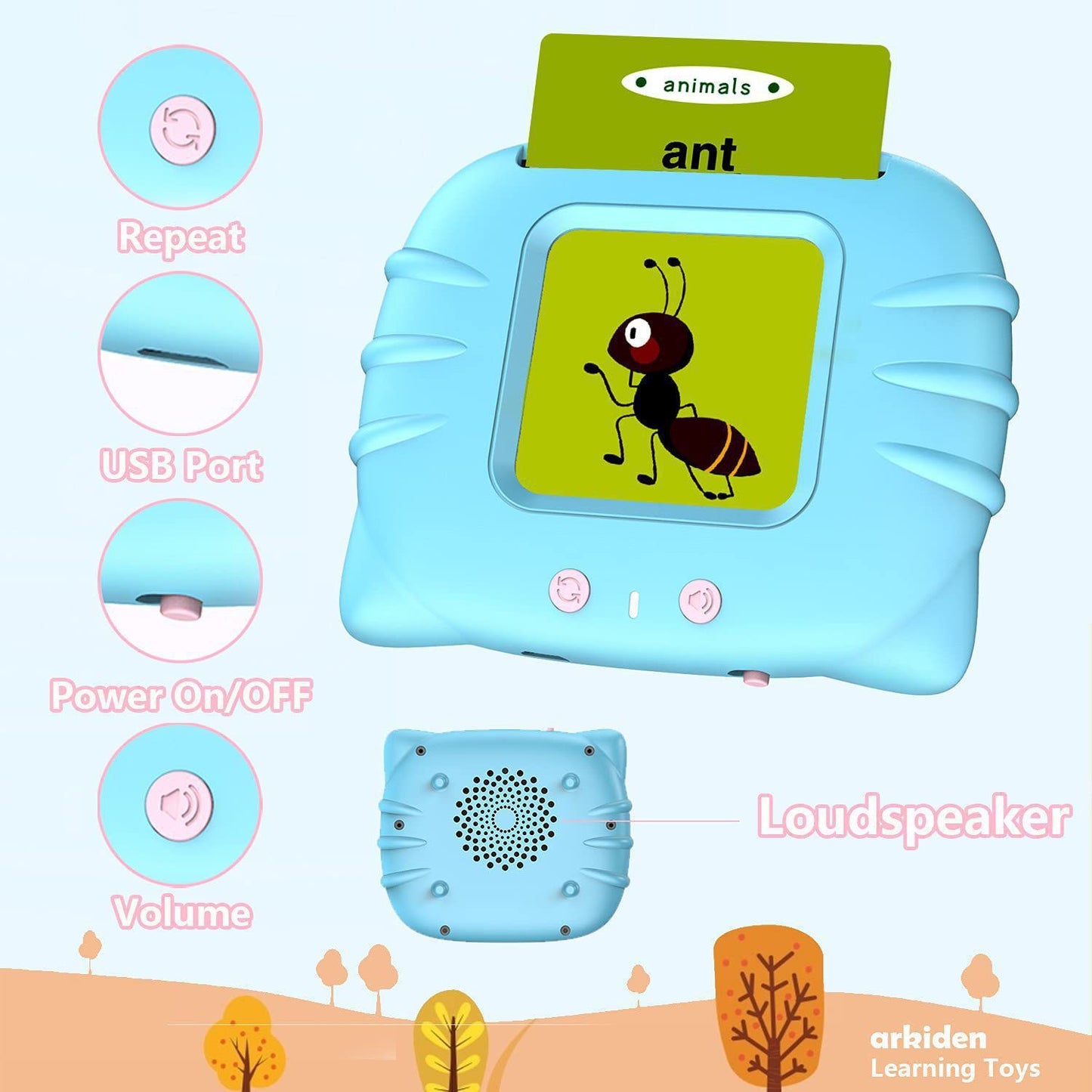 Play, Listen, Learn - Fun Vocabulary Learning Cards Toy