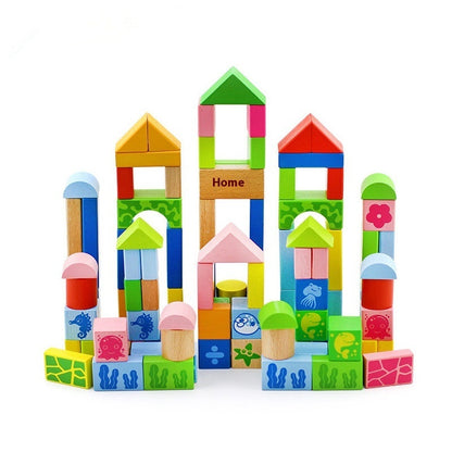 Kids Learning And Building Blocks Toy
