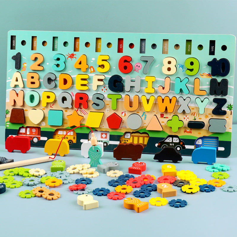 Number And Shape Fishing Blocks Educational Game For Kids