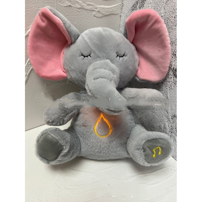 Relaxing Breathing Bunny Plush Toy For Baby Comfort