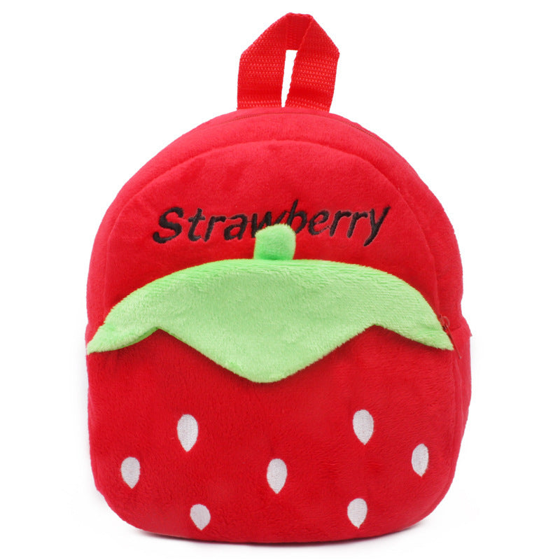 Plush Cartoon Book Bag For Baby Boys And Girls
