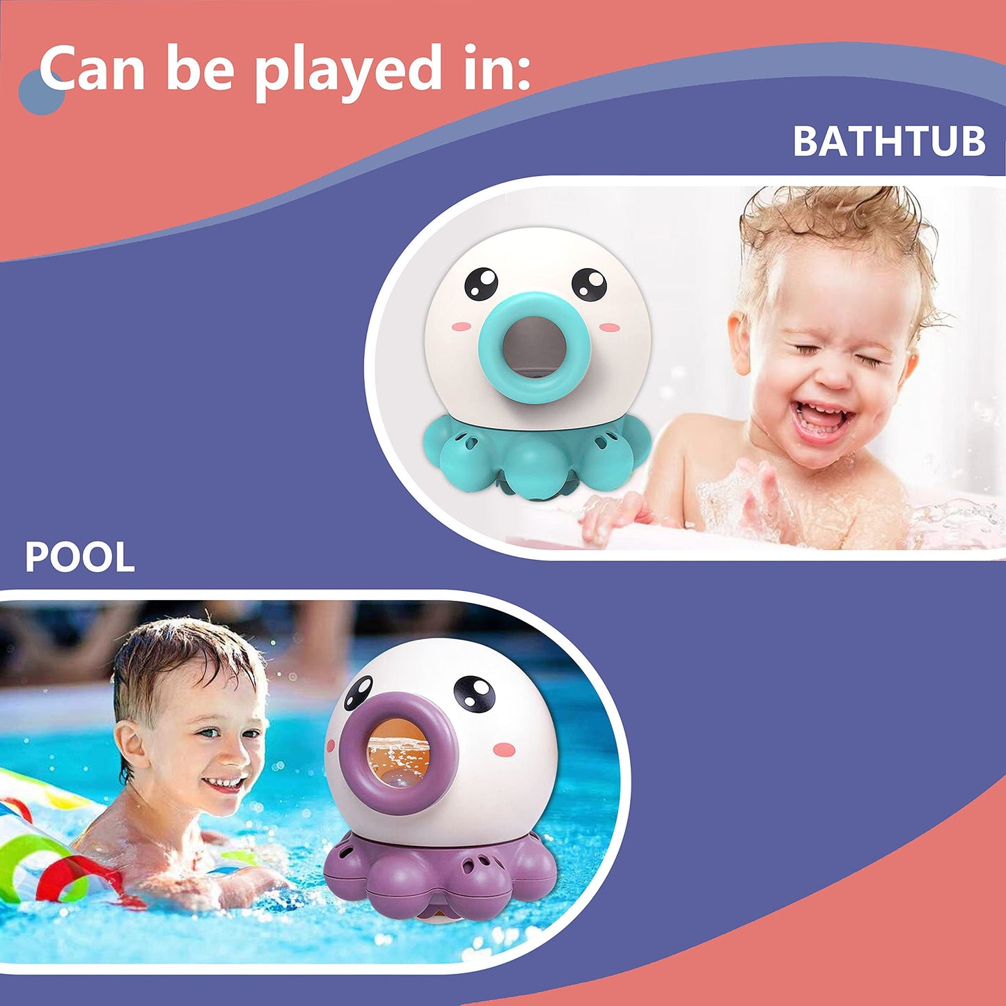 Colorful Octopus Water Fountain Toy For Kids