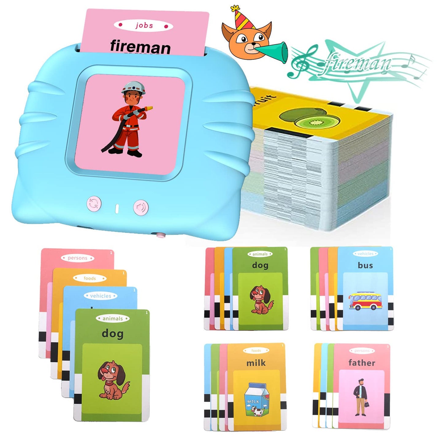 Play, Listen, Learn - Fun Vocabulary Learning Cards Toy