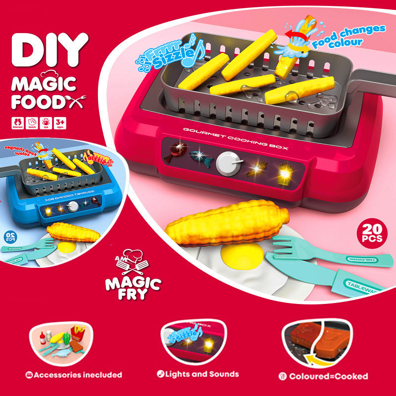 Kids DIY Induction Cooking Set With Color Change Effects