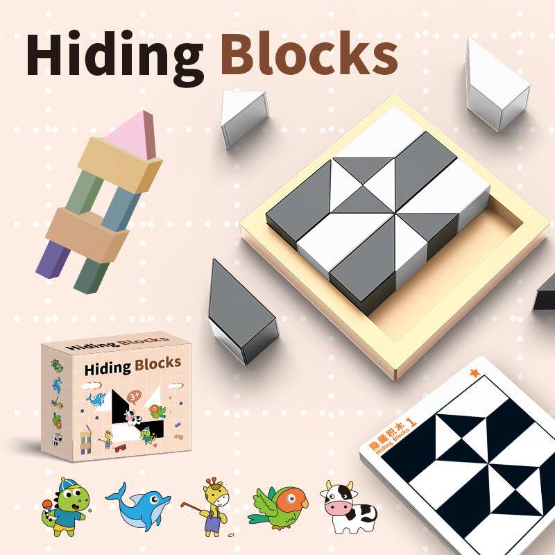 Safe And Engaging Puzzle Hidden Blocks Toy