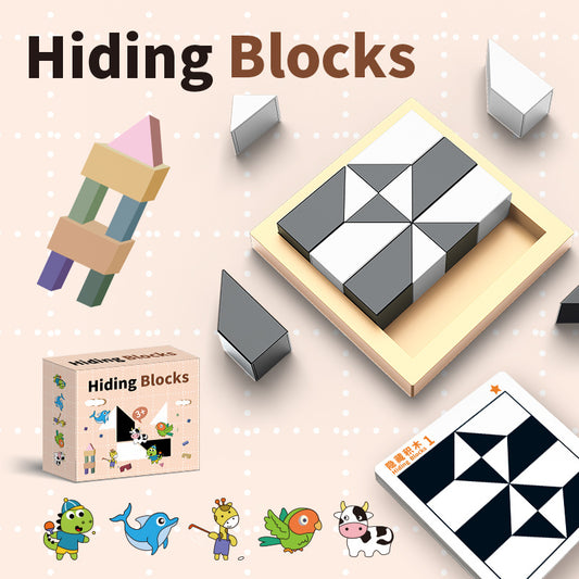 Safe And Engaging Puzzle Hidden Blocks Toy