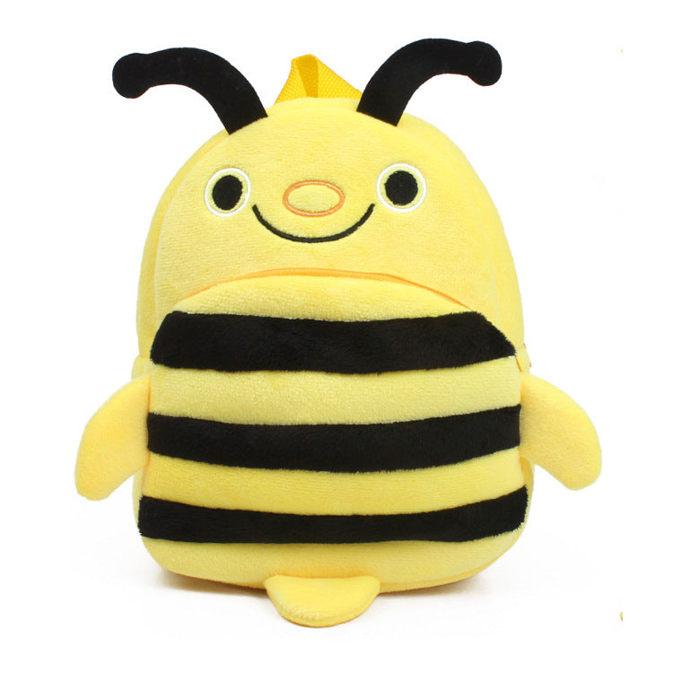 Plush Cartoon Book Bag For Baby Boys And Girls