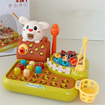 Educational 4 in 1 Fishing And Radish Pulling Toy