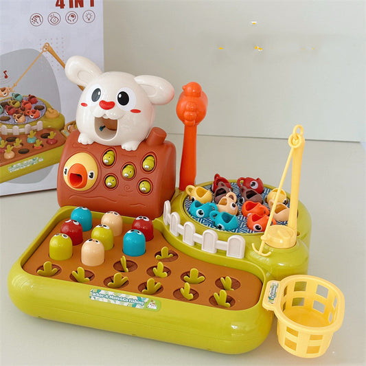 Educational 4 in 1 Fishing And Radish Pulling Toy