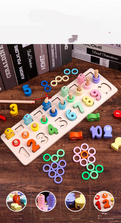 Number And Shape Fishing Blocks Educational Game For Kids