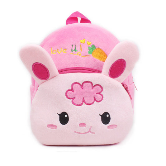 Plush Cartoon Book Bag For Baby Boys And Girls