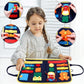 Busy Book for Toddlers to Learn Zippers, Buttons, Dressing