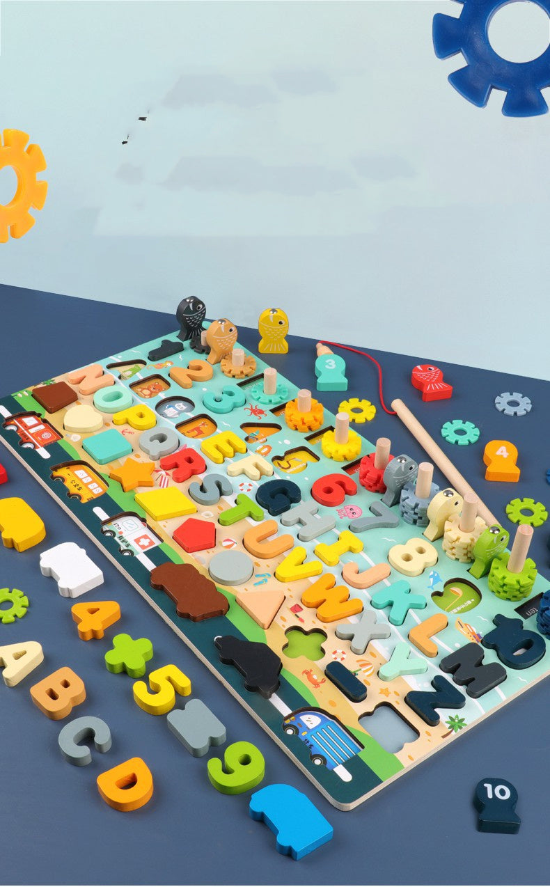 Number And Shape Fishing Blocks Educational Game For Kids