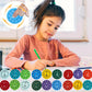 Math fidget spinner for kids in various colors with multiplication tables for fun learning